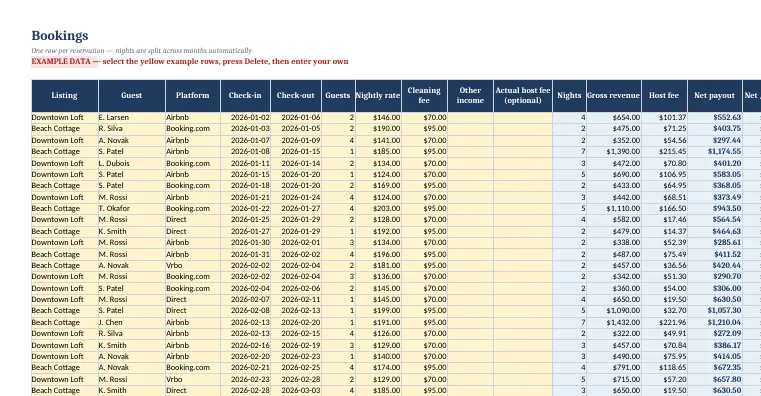 Short-Term Rental Host Tracker — screenshot 2