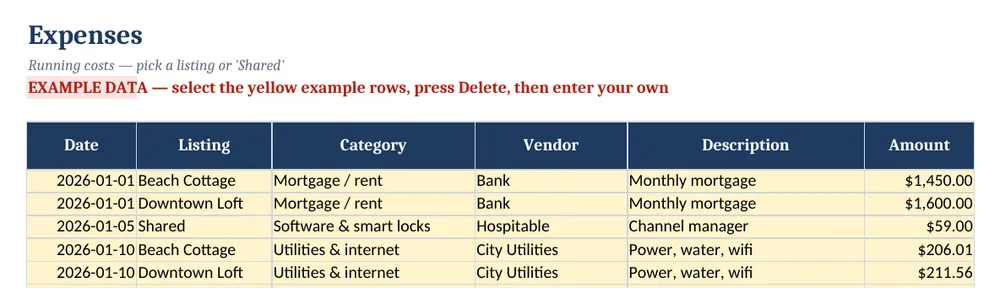 Short-Term Rental Host Tracker — screenshot 3